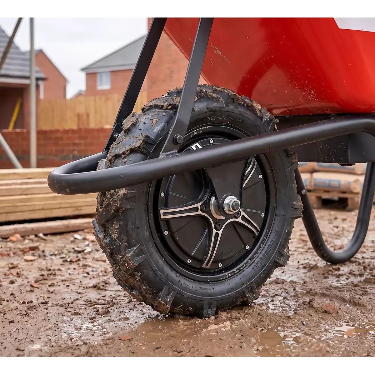 Sealey WBR150E Electric Wheelbarrow Weight Capacity 150kg & 75L Bucket Capacity 240V/500W