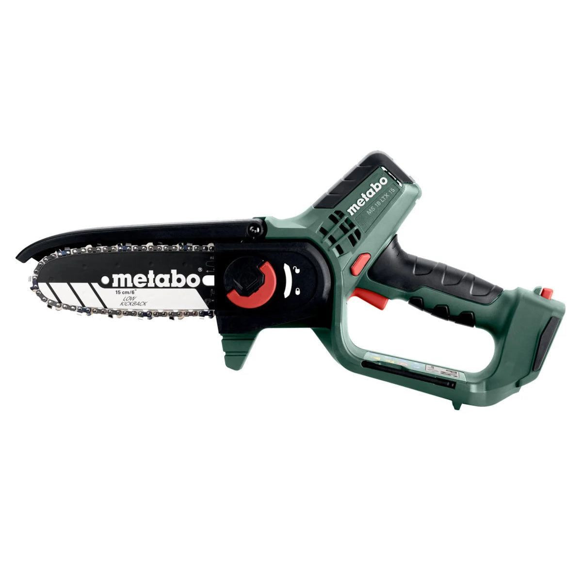 Metabo MS 18 LTX 15 18V 150mm Pruning Saw with 1 x 8.0Ah Battery Charger & Metabox