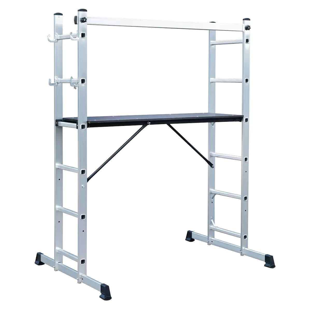 Sealey ASCL2 4-Way Aluminium Scaffold Ladder EN 131