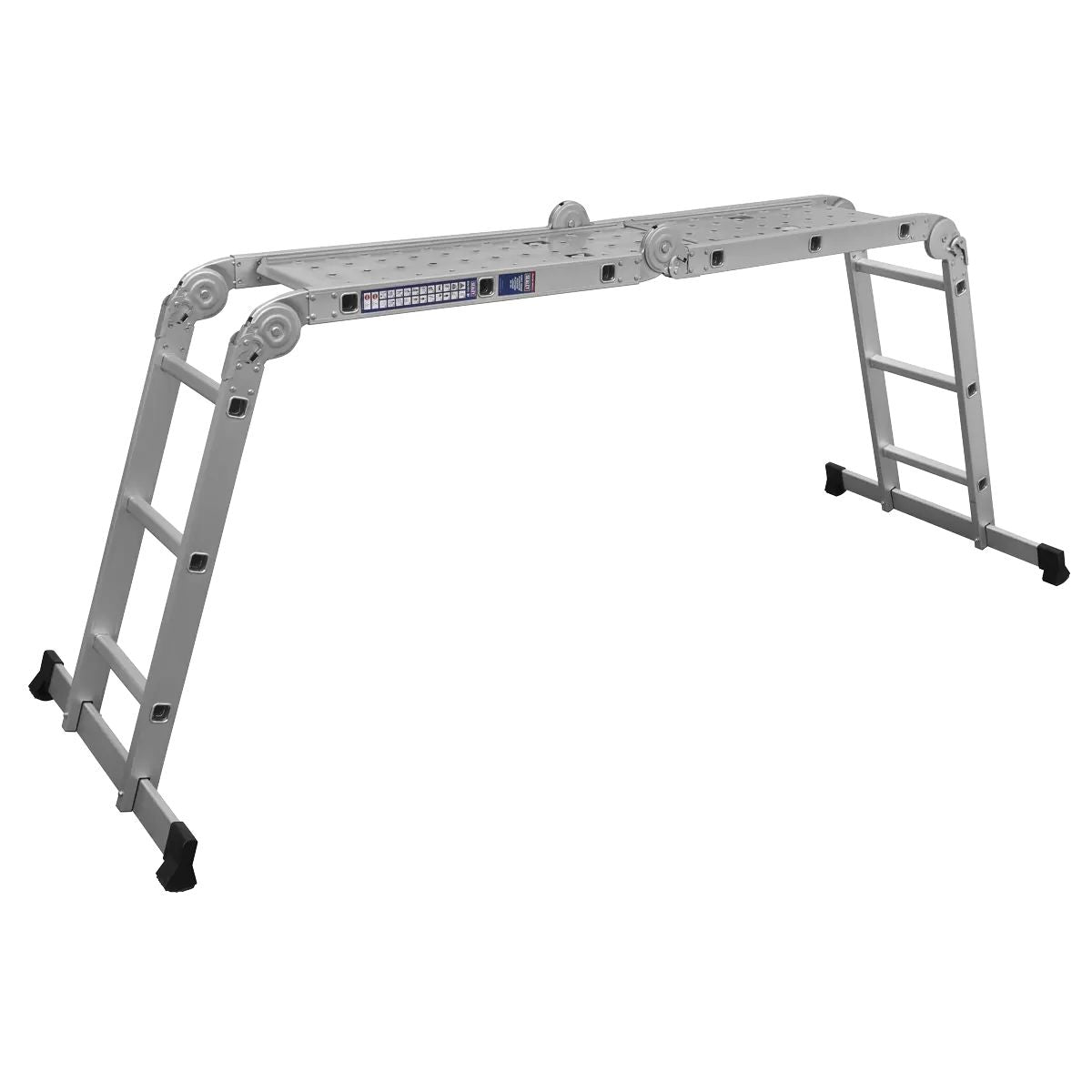 Sealey AFPL1 4-Way Trade Aluminium Folding Platform Ladder EN 131