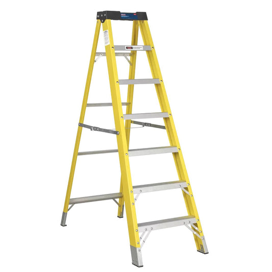 Sealey FSL7 6-Tread Trade Fibreglass Step Ladder EN 131
