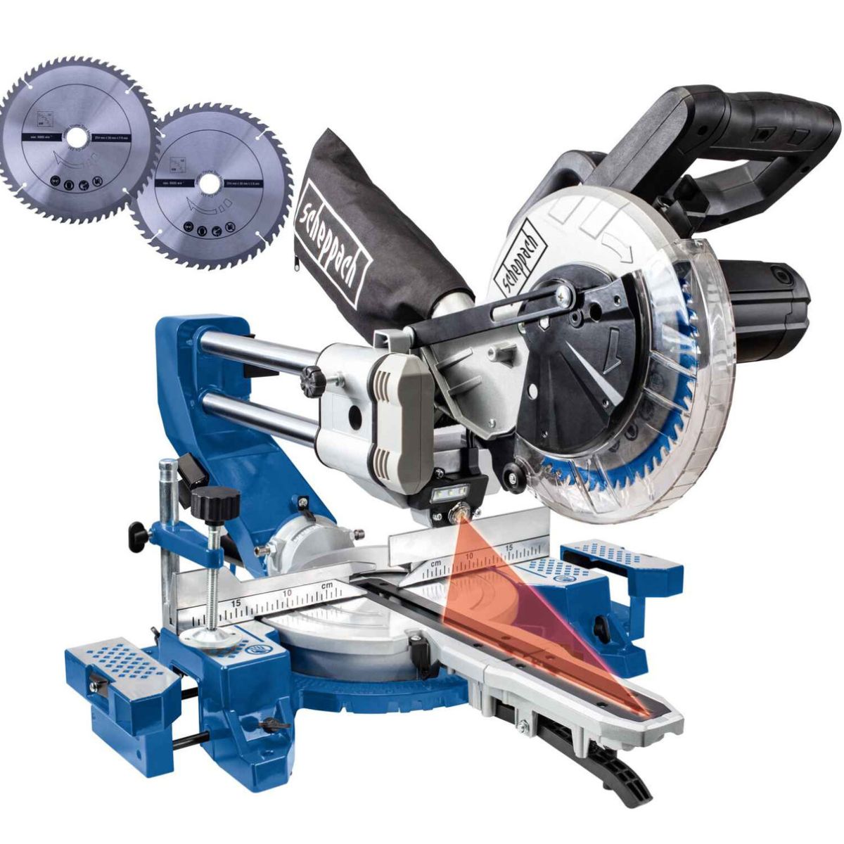 Scheppach HM90SL Electric Sliding Cross-Cut Mitre Saw 216mm Blade 230V/2200W