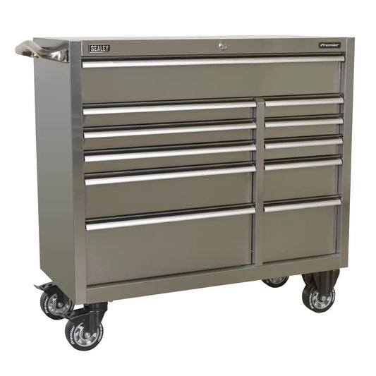 Sealey PTB105511SS 11 Drawer Extra-Wide Stainless Steel Heavy-Duty Rollcab 1055mm