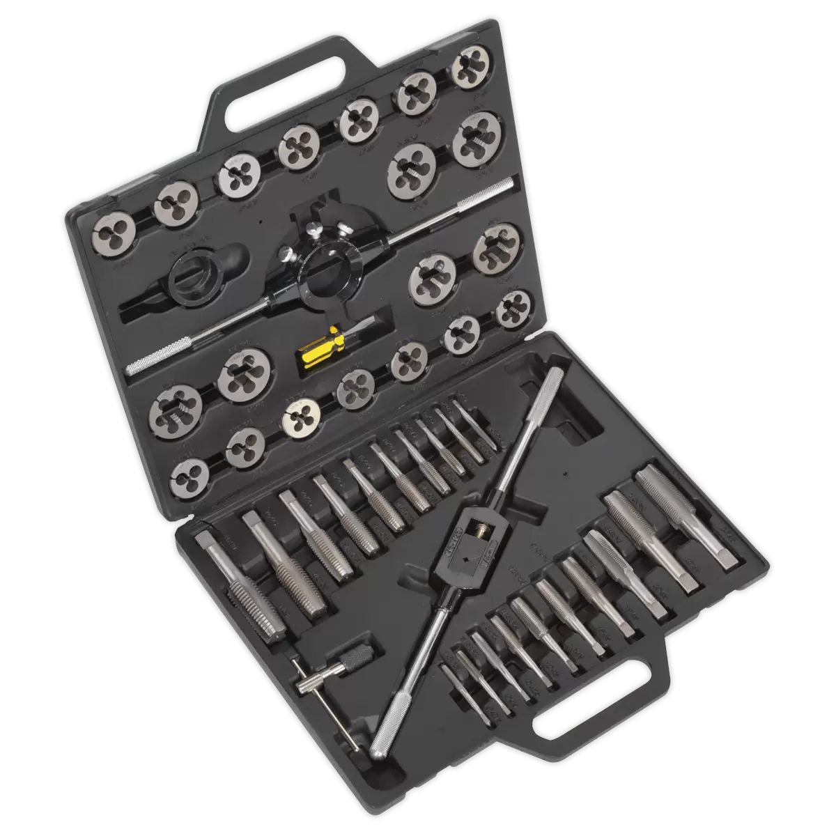 Sealey AK303IMP Imperial Tap & Die Set Split Dies 45pc