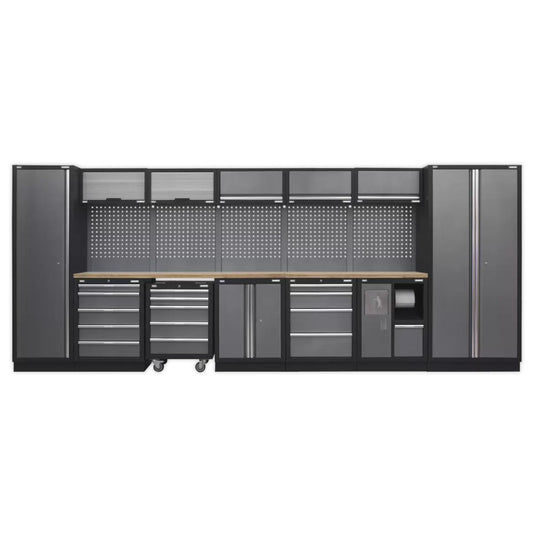 Sealey APMSSTACK01W Superline PRO 4.9m Storage System Wood Worktop