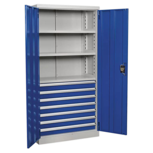 Sealey APICCOMBO7 7 Drawer 3 Shelf Industrial Cabinet