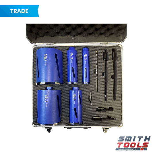 Smith Tools SM29892 Diamond Core Drill Set 5 Piece 38-52-65-117-127mm