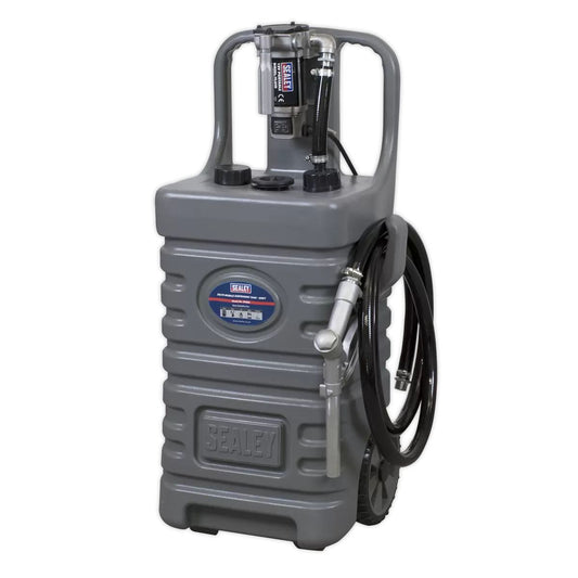 Sealey DT55GCOMBO1 Mobile Dispensing Tank 55ltr with Diesel Pump - Grey