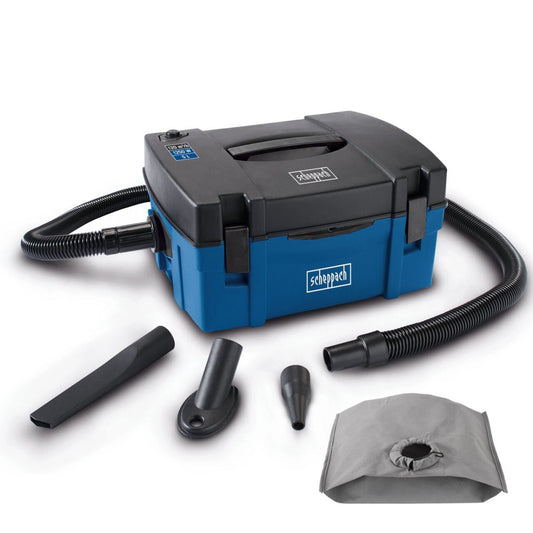 Scheppach HD2P Powerful 3-in-1 Dust Extractor, Vacuuming and Blowing 240V/1250W