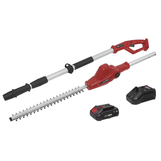 Sealey CP20VTP01 Cordless Telescopic Hedge Trimmer Kit 20V 2Ah