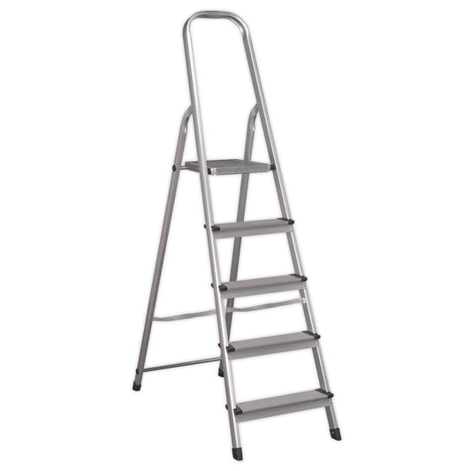 Sealey ASL5 5-Tread Trade Aluminium Step Ladder EN 131
