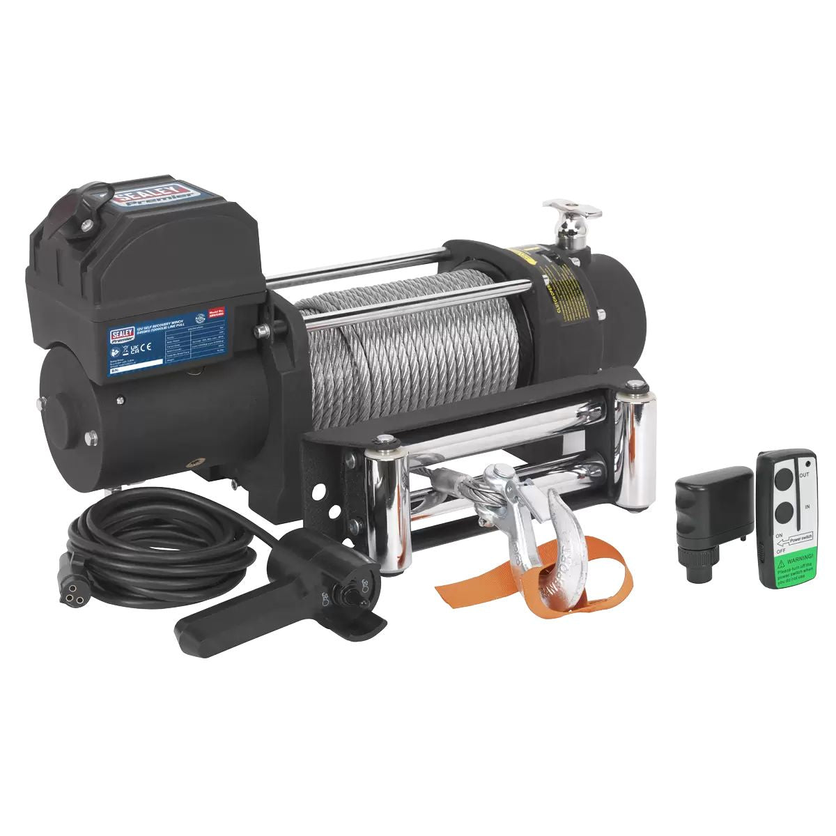 Sealey SRW5450KIT 12V Self-Recovery Wireless Winch Combo Kit