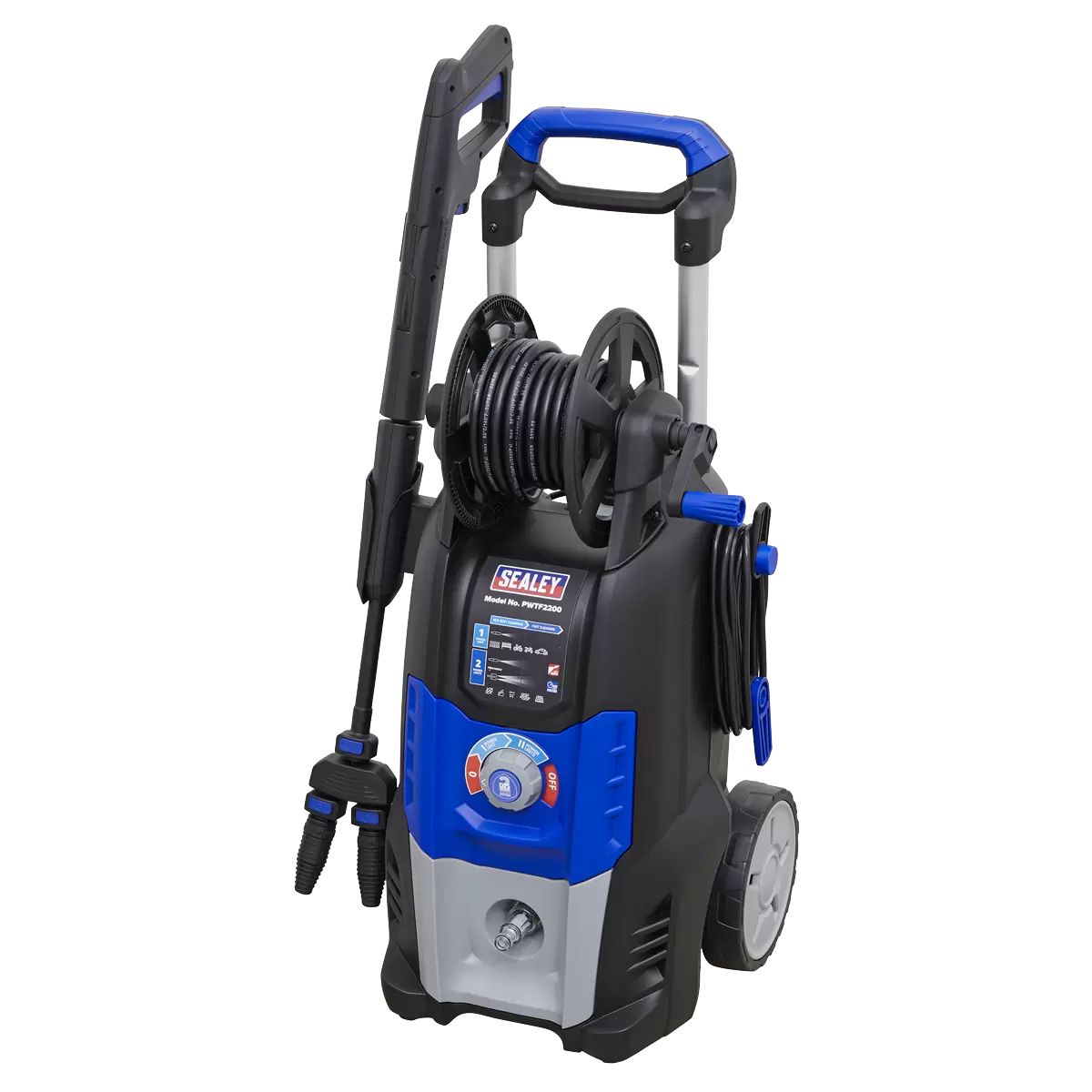 Sealey PWTF2200 Pressure Washer 150bar 810ltr/hr Twin Flow 230V