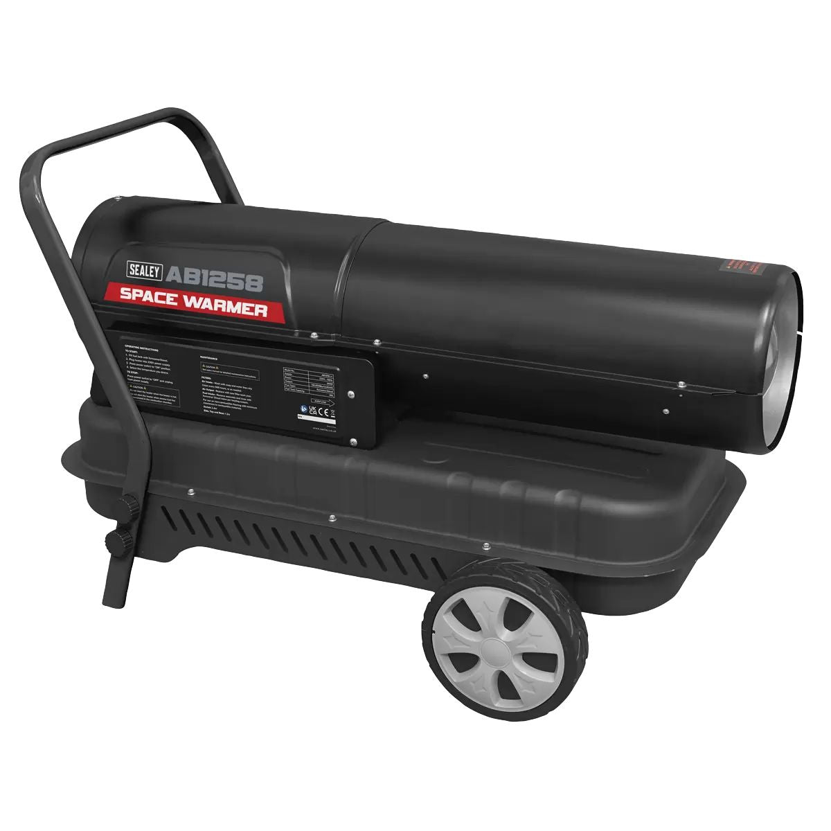 Sealey AB1258 50L Space Warmer Kerosene Diesel Heater 230V/340W