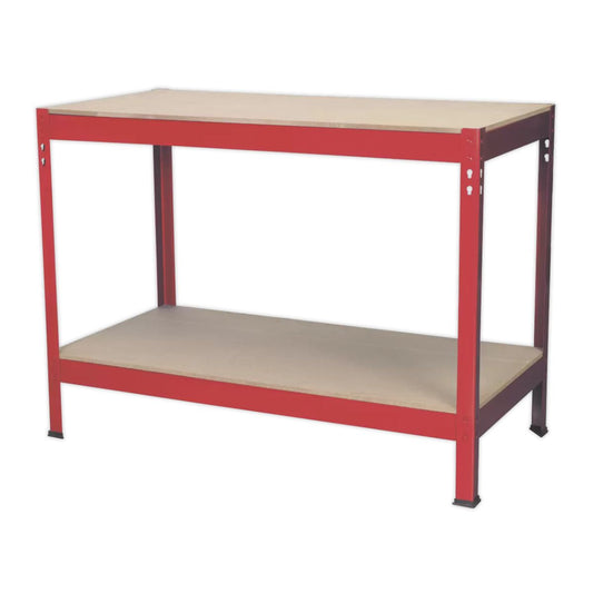 Sealey AP1210 Workbench 1.2m Steel Wooden Top