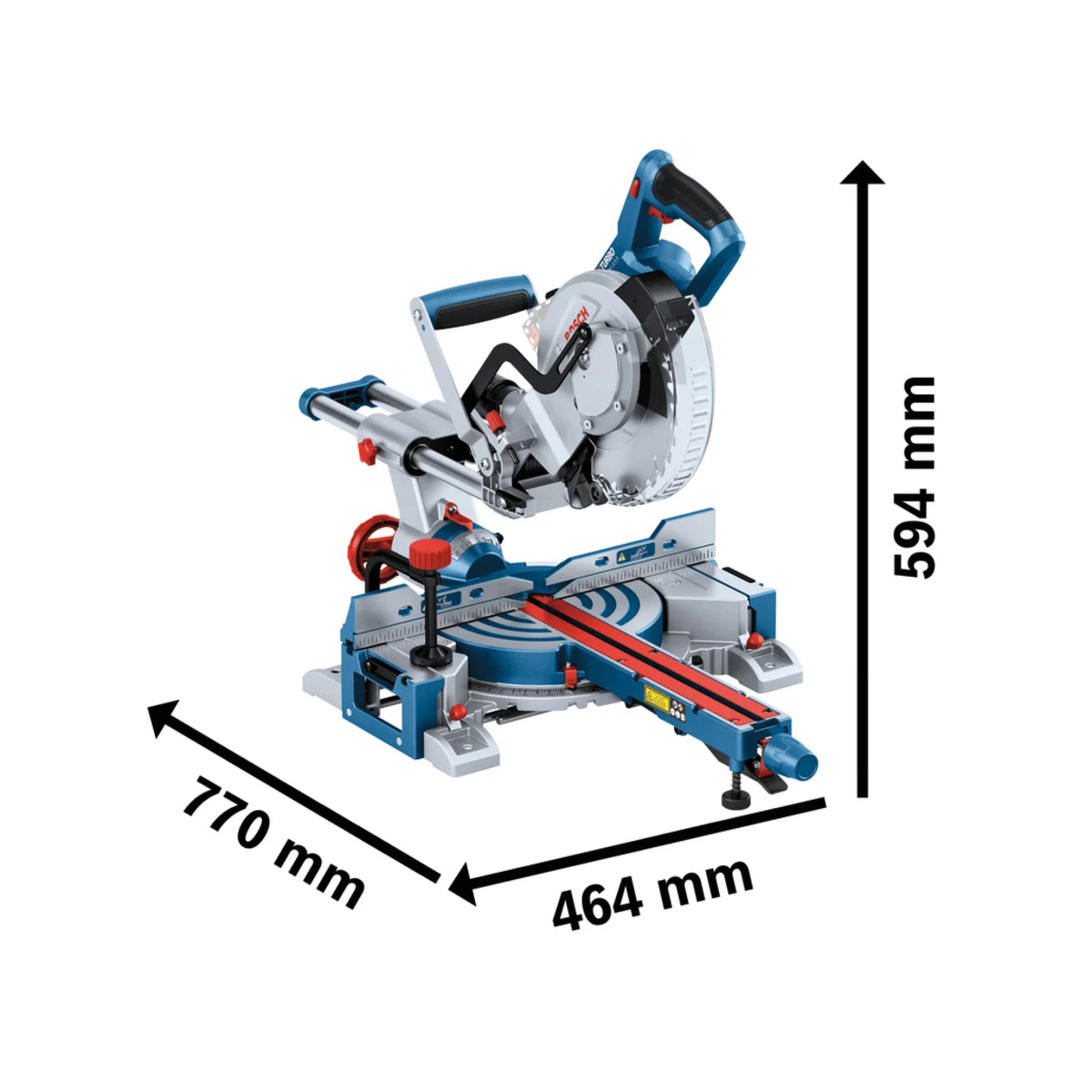 Bosch GCM 18V-216 D Professional BITURBO Mitre Saw Cordless Precision Cutting Tool Body only 0601B51000