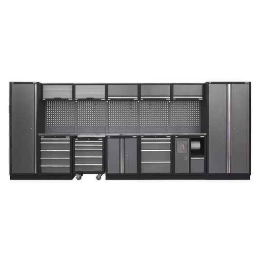 Sealey APMSSTACK01SS Superline PRO 4.9m Storage System Stainless Worktop