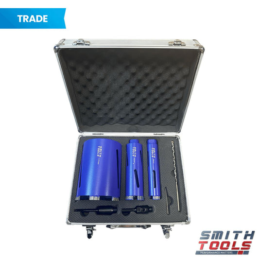 Smith Tools SM12703 Diamond Core Drill Set 3 Piece 38-52-117mm