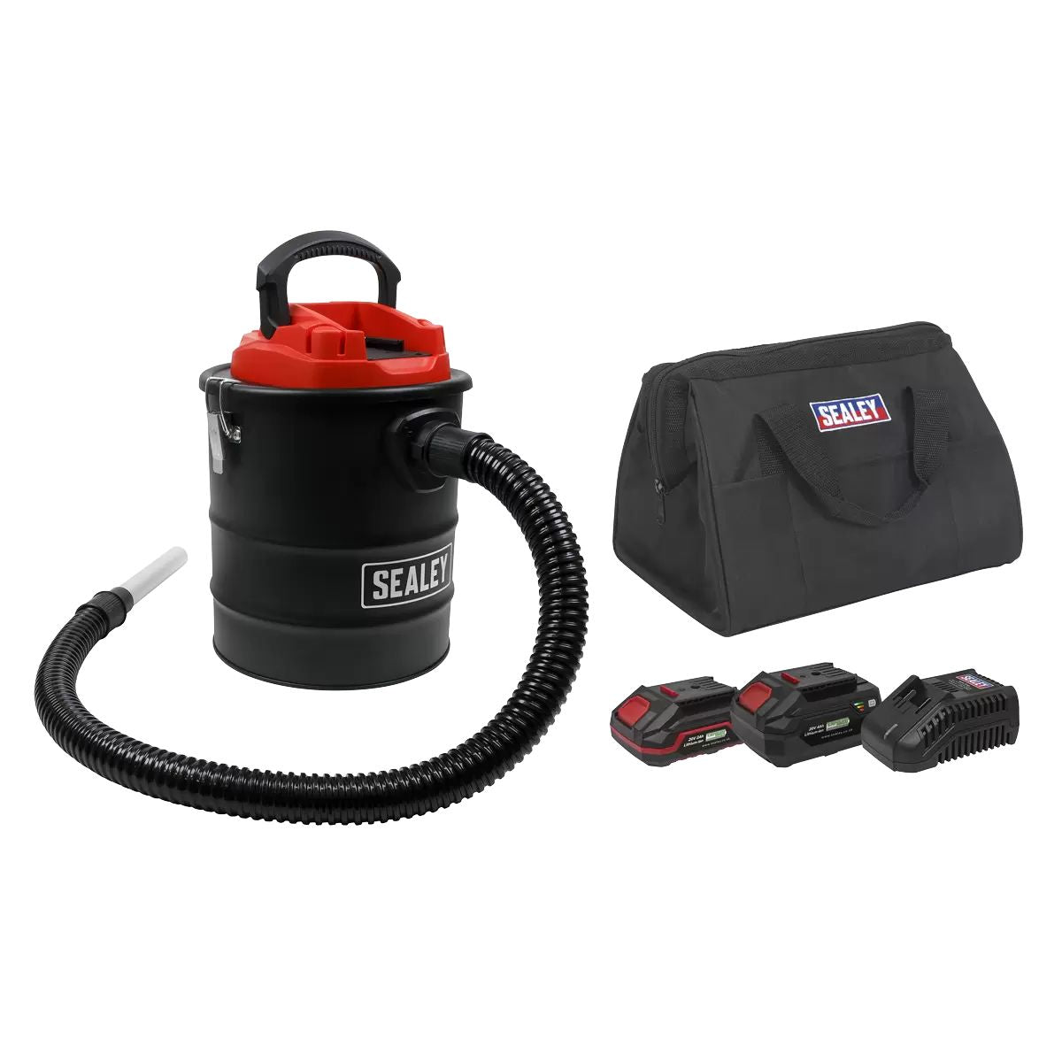 Sealey CP20VAVKIT 20V Handheld Ash 15L Vacuum Cleaner Kit 2 Batteries with charger