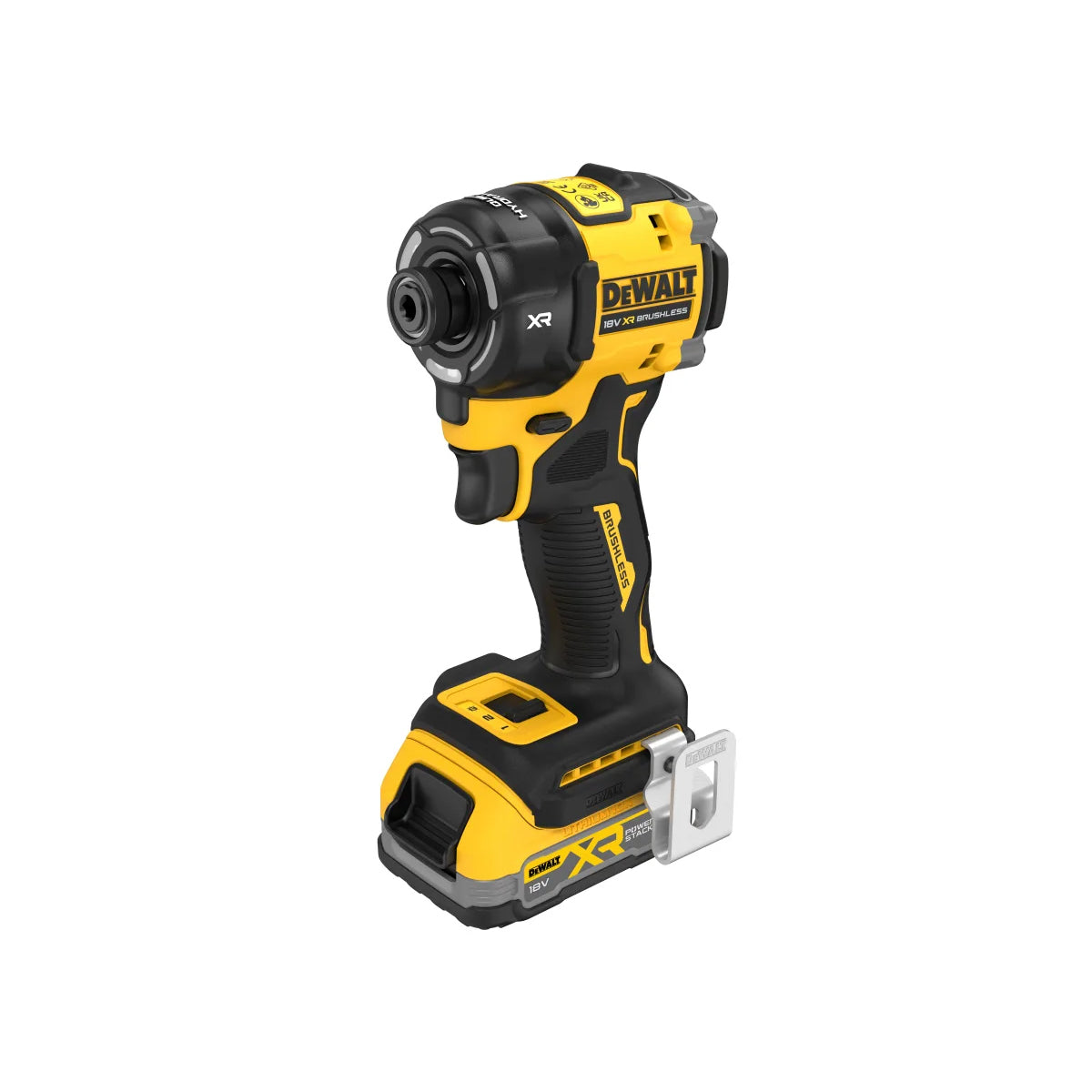 DeWalt DCF870E2T 18V Hydraulic Brushless Impact Driver 2 x 1.7Ah POWERSTACK Batteries Charger & Kitbox