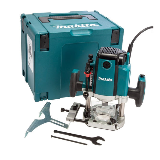 Makita RP1803X08/1 1/2" Plunge Router 110V With Type 4 Case Durable Power Tool for Woodworking