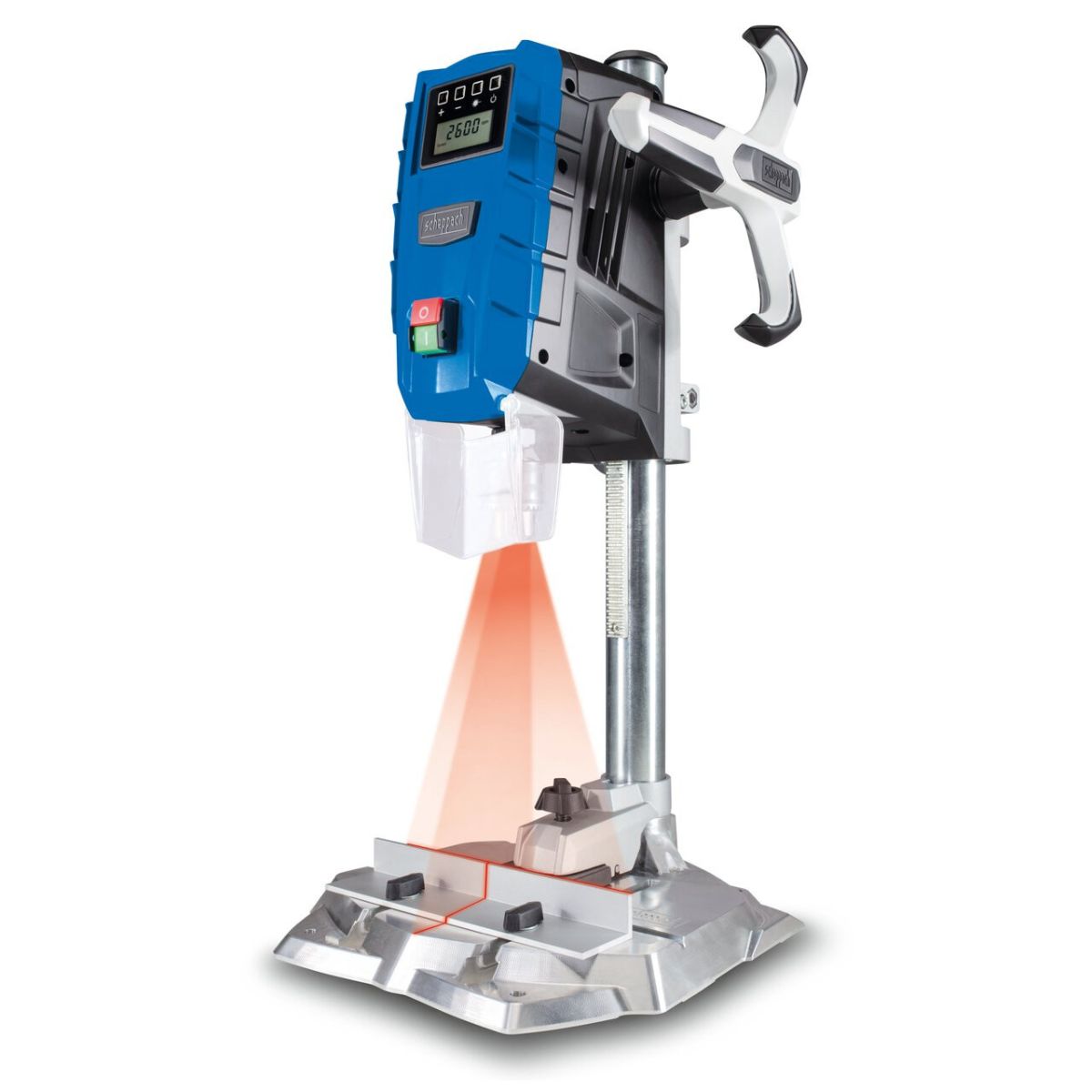 Scheppach DP55 Bench Pillar Drill with Digital Display & Laser Guide 500 - 2600 RPM 240V/710W