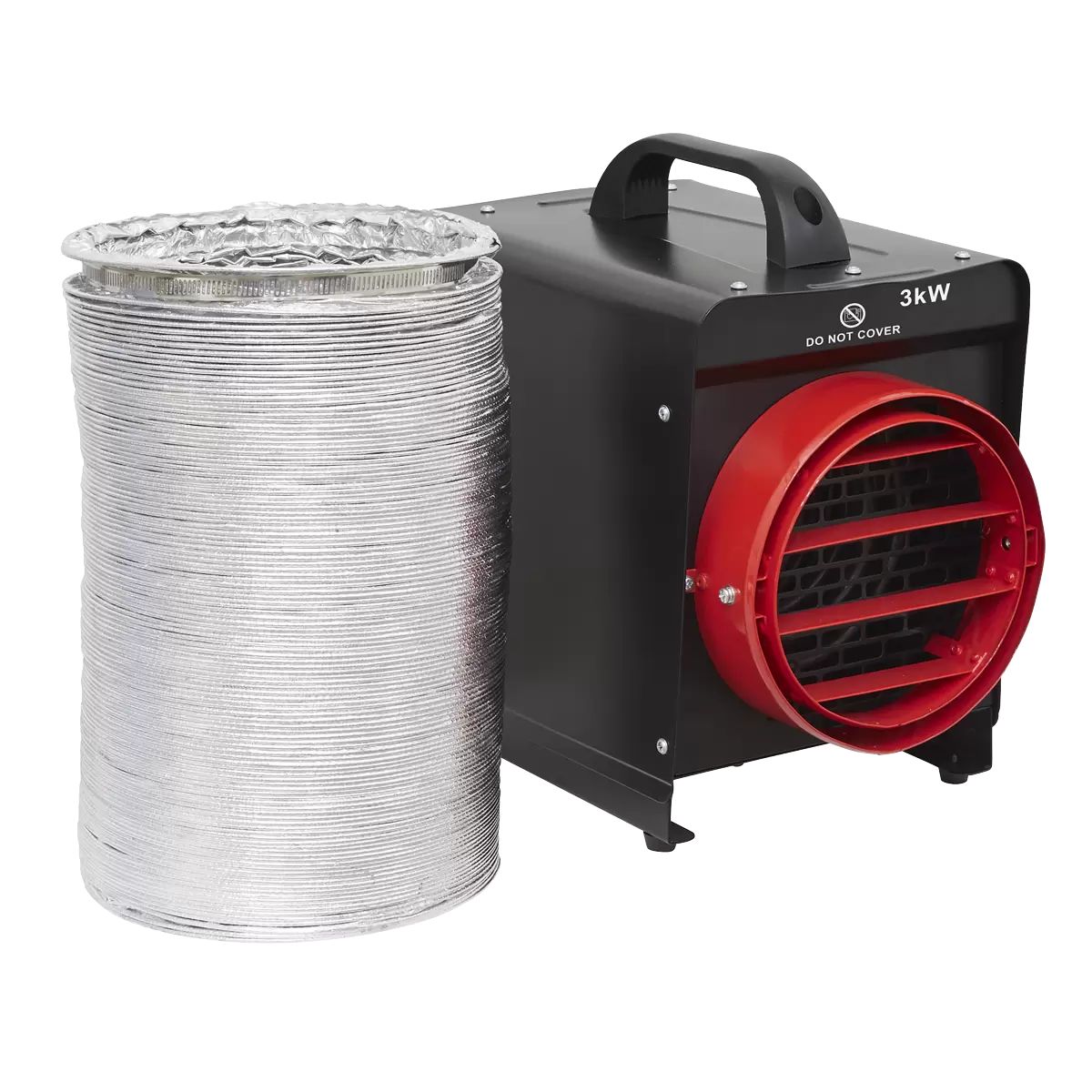 Sealey DEH3001 Industrial Fan Heater with Ducting 3KW/230V