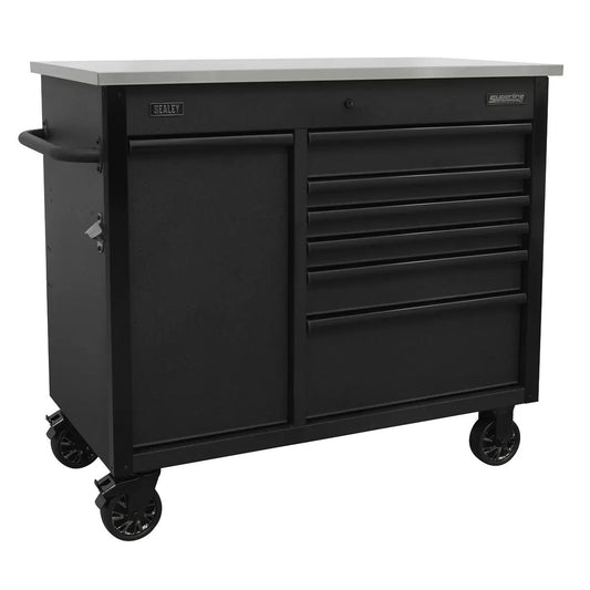 Sealey AP4206BE 1120mm Mobile Tool Cabinet with Power Tool Charging Drawer