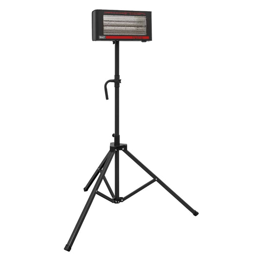 Sealey IR12CT 1.2kW Infrared Quartz Heater with Tripod Stand 230V