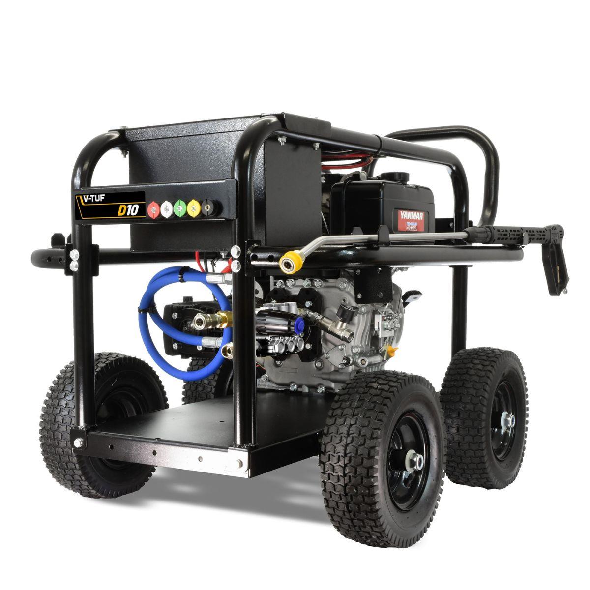V-TUF VTUFD10-15200 10HP 3000psi Yanmar Diesel Pressure Washer With Gearbox Pump 15L/Min