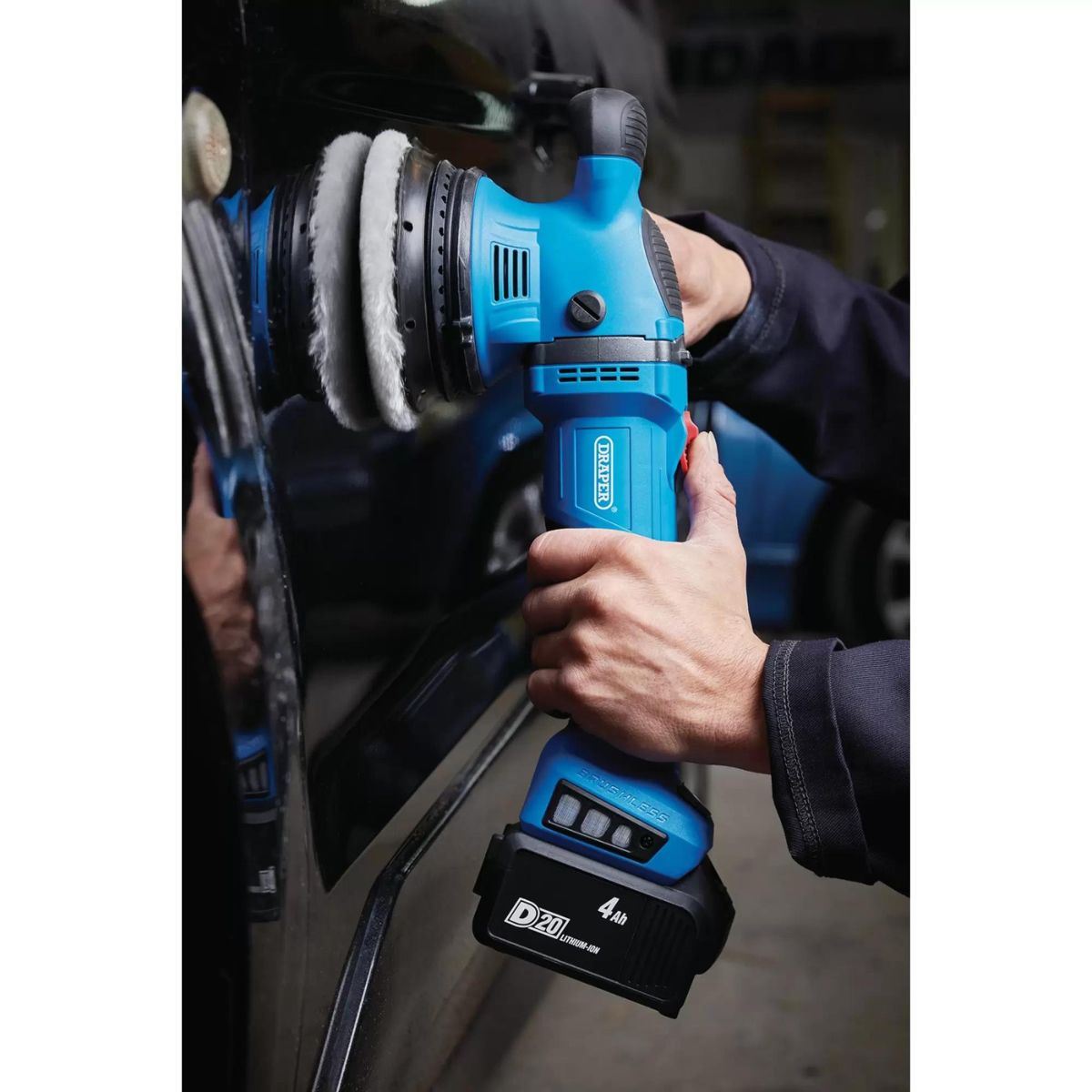 Draper D20ROP 20V Brushless Random Orbit Polisher 125mm Body Only 58318