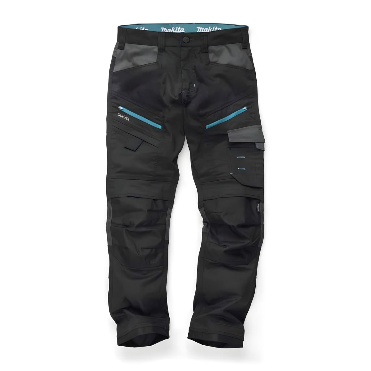 Makita MK303M Vector Stretch Trousers Slim Fit Black - L31