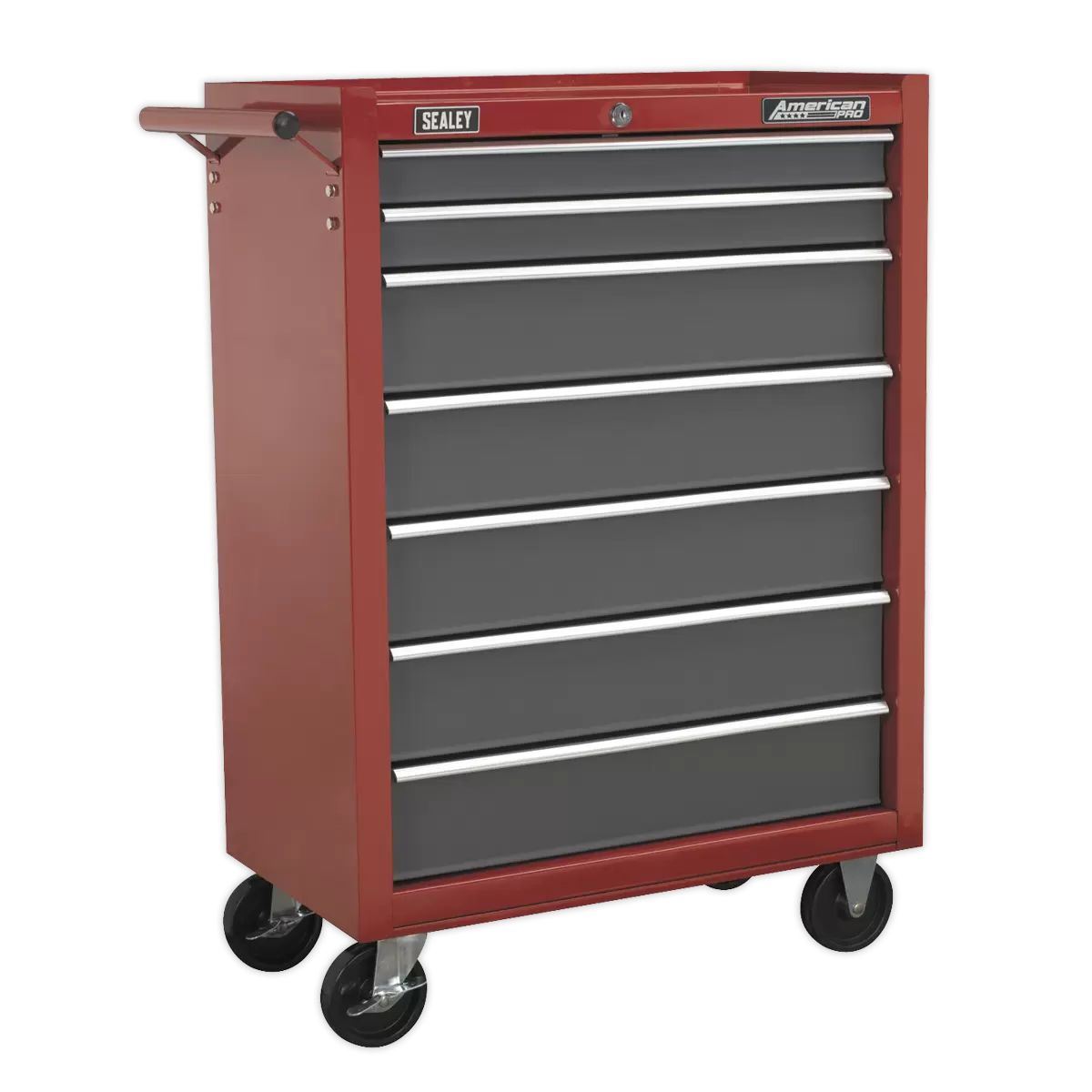 Sealey AP22507BB Rollcab 7 Drawer with Ball-Bearing Slides Red/Grey