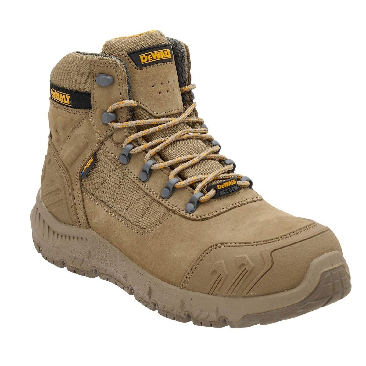 Dewalt Milburn Waterproof Safety Boots Stone - Size 7