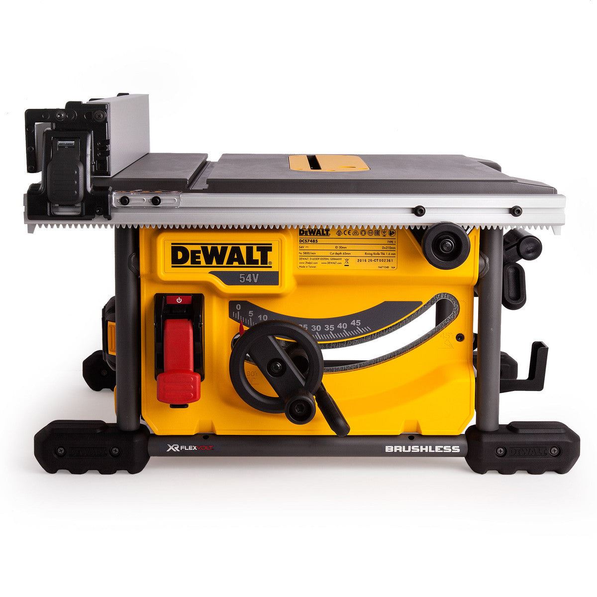 Dewalt DCS7485T2 54V Flexvolt Brushless 210mm Table Saw with 2 x 6.0Ah Batteries & Charger
