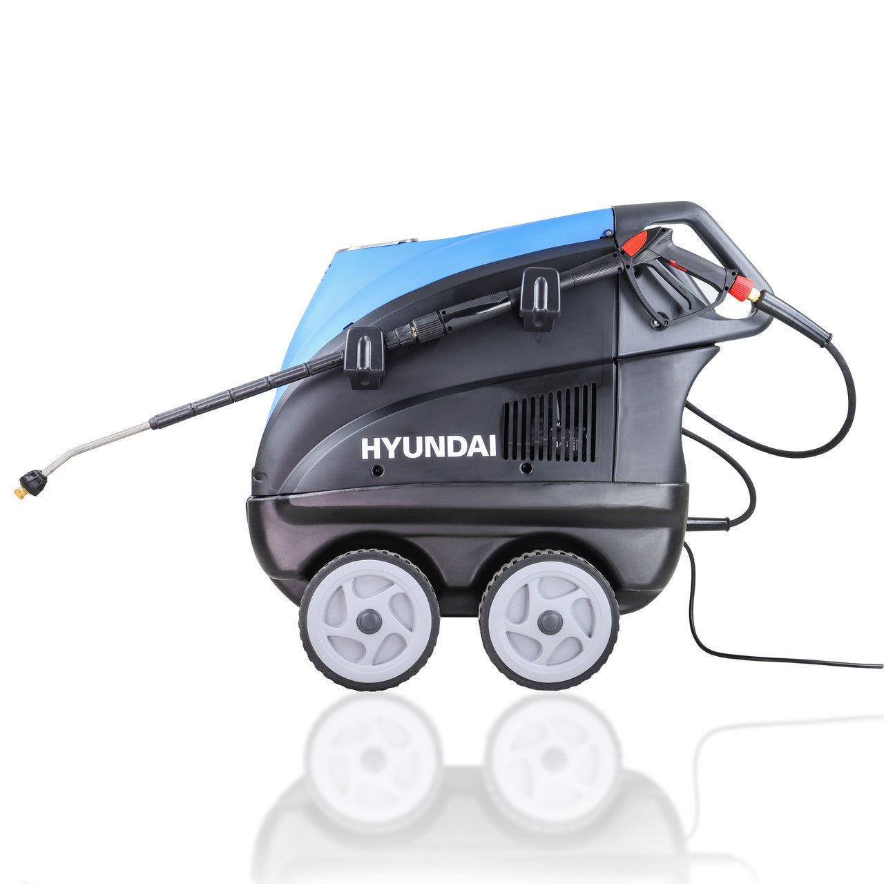 Hyundai HY155HPW-1 Hot Pressure Washer 110°C/2.8kW Commercial Triplex Power Jet Washer 2610psi & 180bar