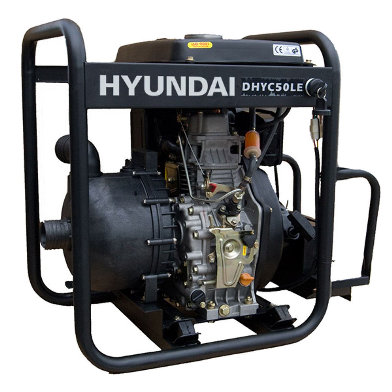 Hyundai DHYC50LE 50mm Diesel Chemical Water Pump, 35m Total Head, 7m Lift, 533L/min Flow Rate, 6hp, 296cc