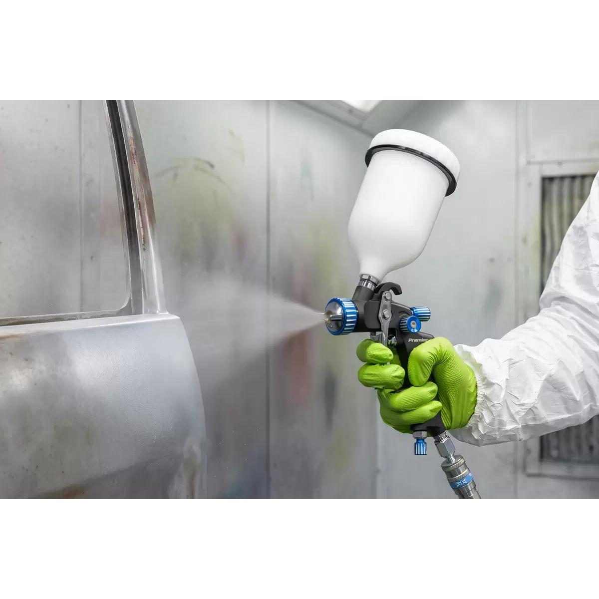 Sealey SP01 Premier Professional SP Gravity Feed Spray Gun 1.4mm Set-Up