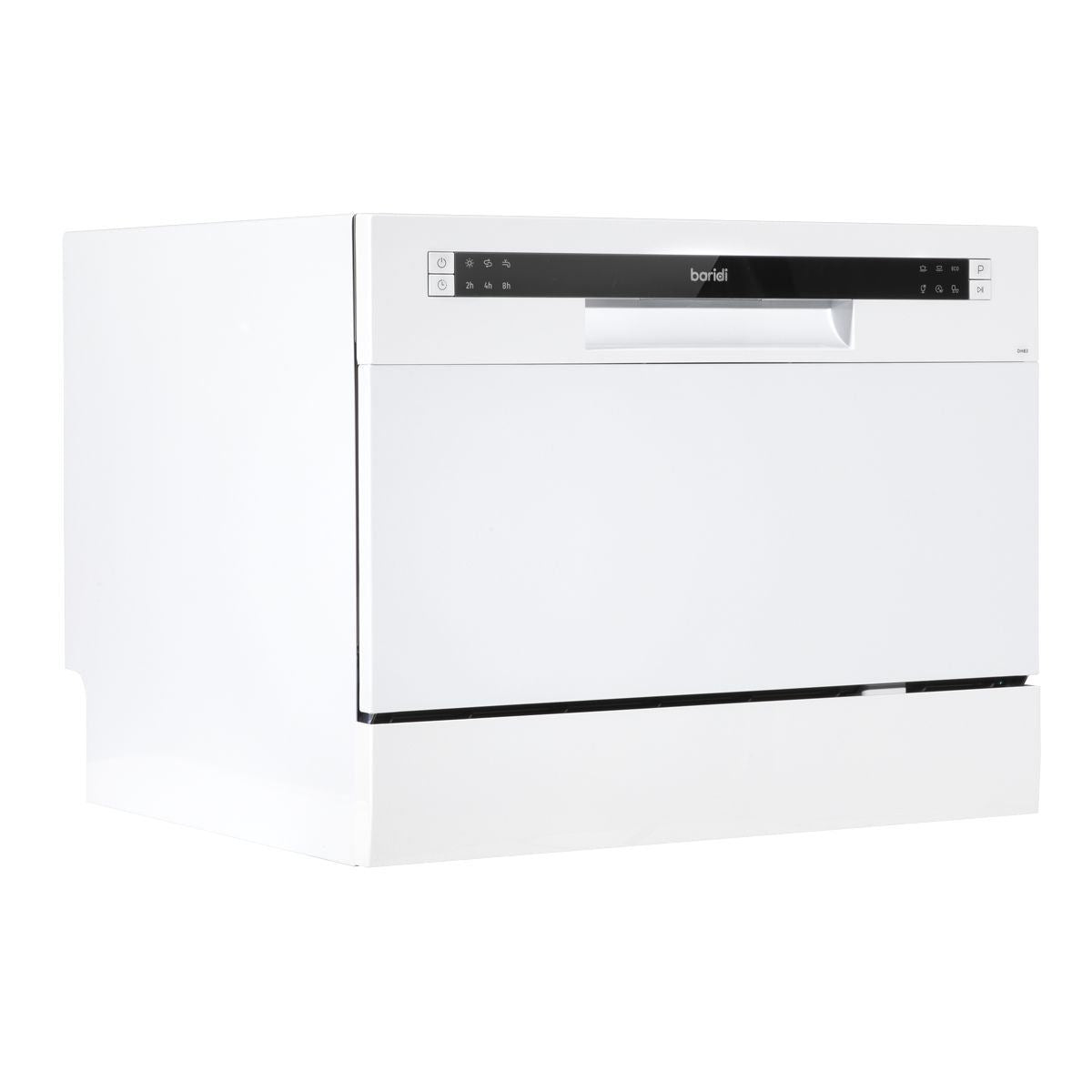 Sealey DH83 Baridi Tabletop Dishwasher 6 Place Settings 6.5L Capacity White 230V
