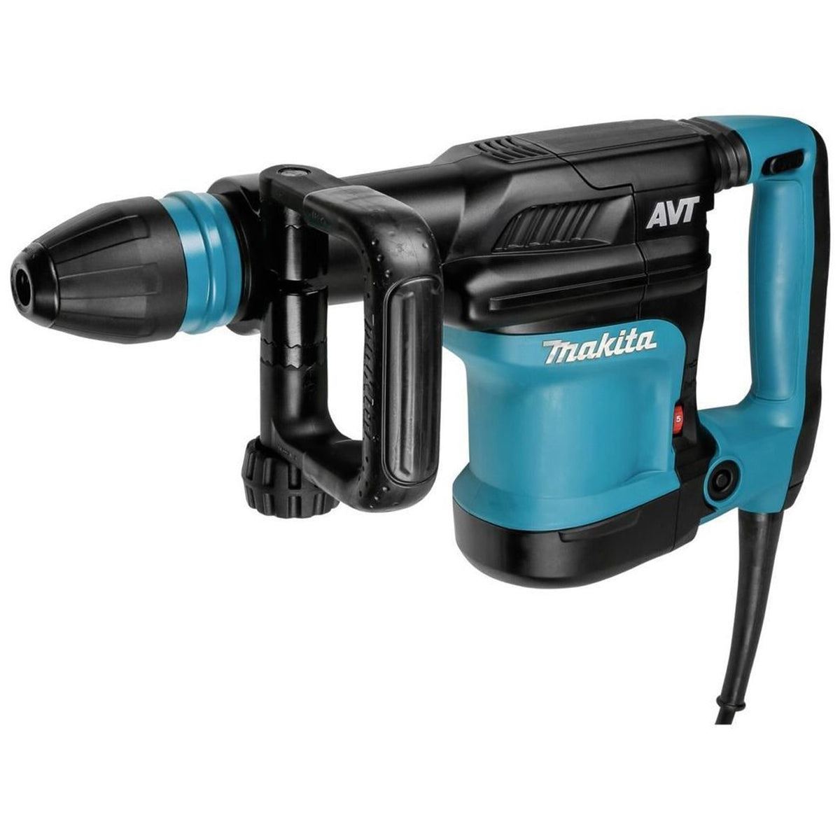 Makita HM0871C/1 SDS-MAX AVT Demolition Hammer 110V With 3 Piece Chisel Set