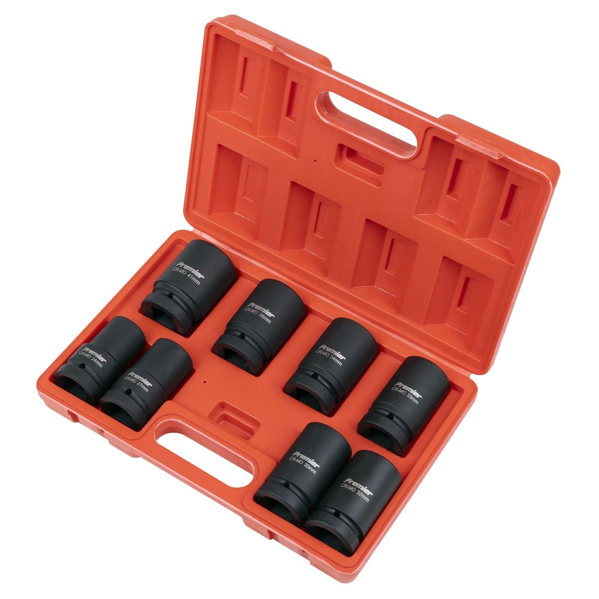 Sealey AK888M Impact Socket Set 8pc Deep 1