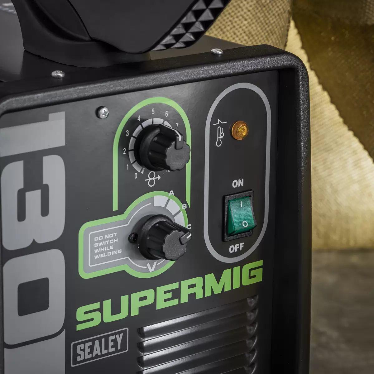 Sealey SUPERMIG130 130A Portable Mini MIG Welder 230V