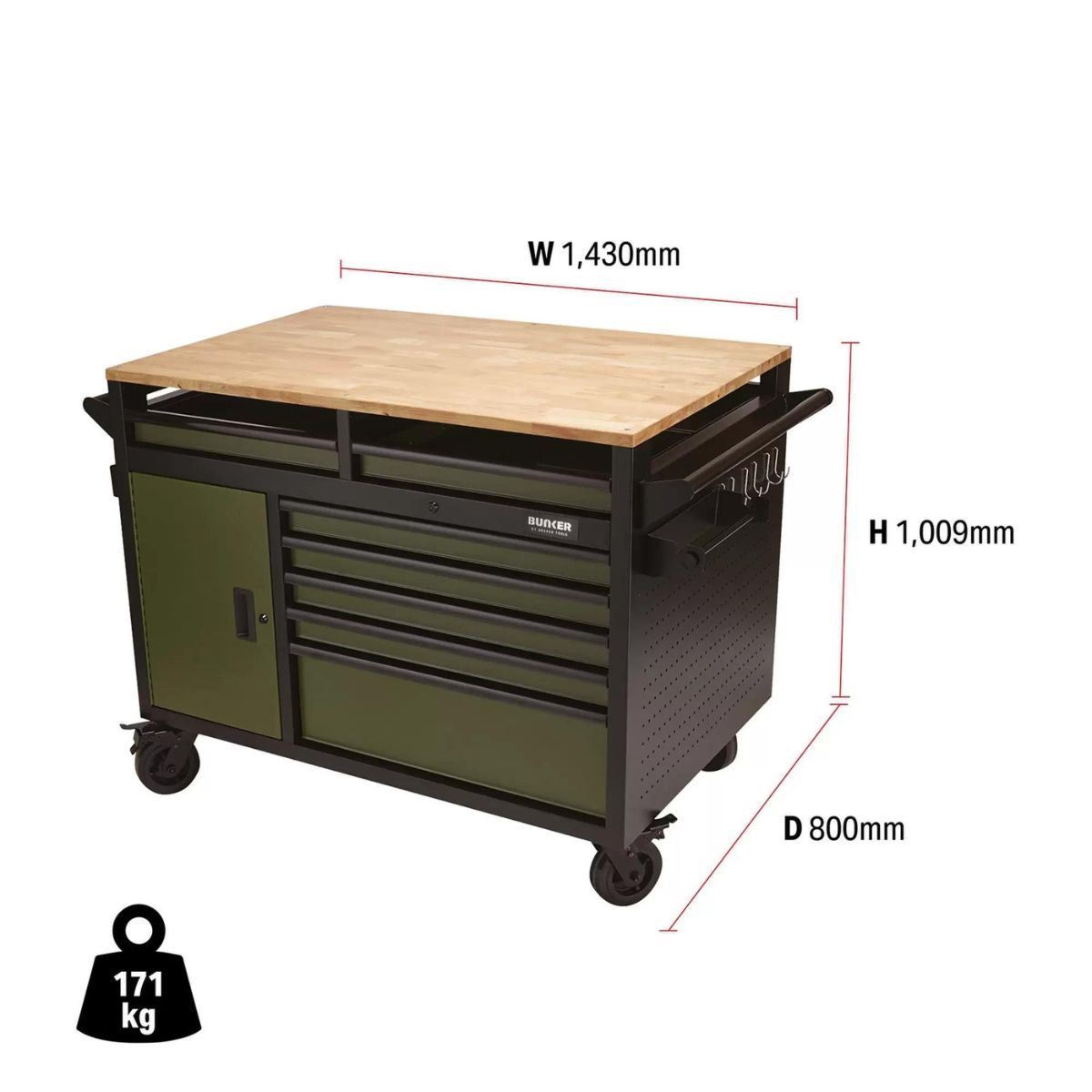 Draper B100-48MTGR BUNKER 48