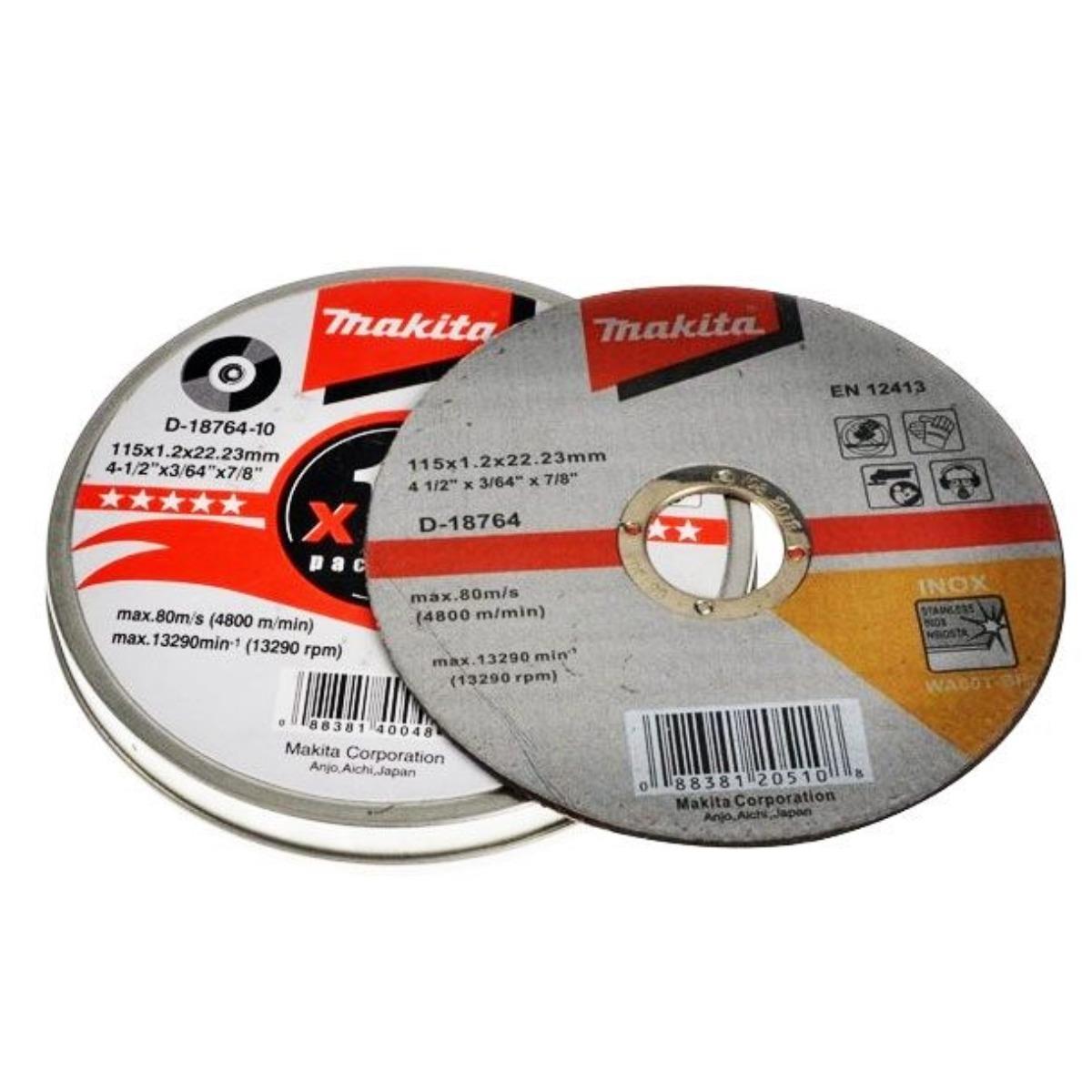 Makita D-18764-10 WA60T 115mm Thin Cutting Discs Pack of 10