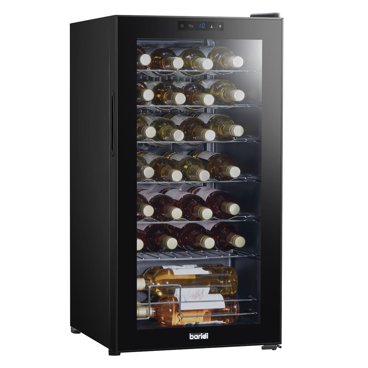 Sealey DH10 Baridi 28 Bottle Tabletop Wine Fridge & Cooler 430 x 450 x 840mm 240V
