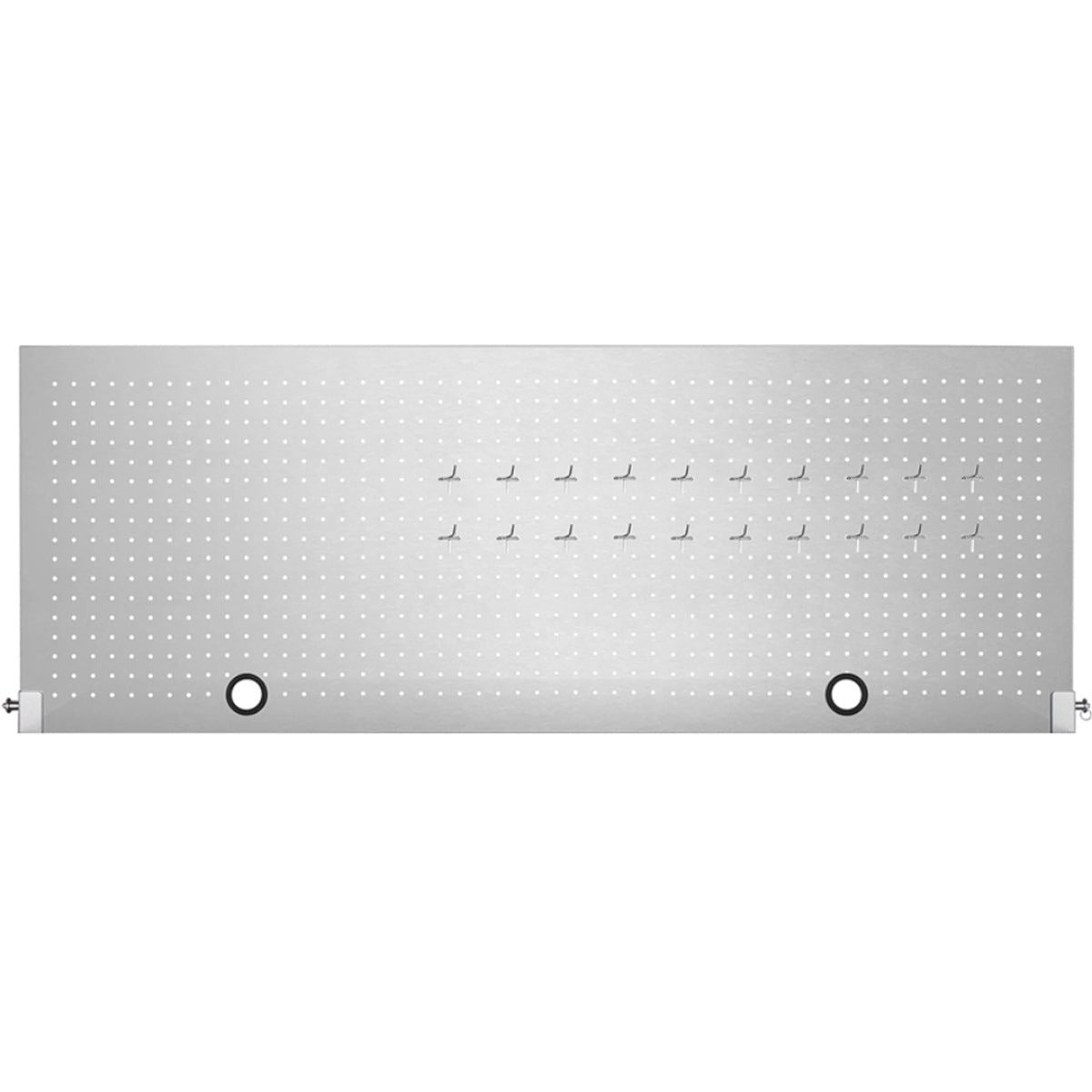 Excel 55inch 10 Drawer Stainless Steel Workbench Roller Tool Chest Cabinet with Pegboard & Tall Cabinet