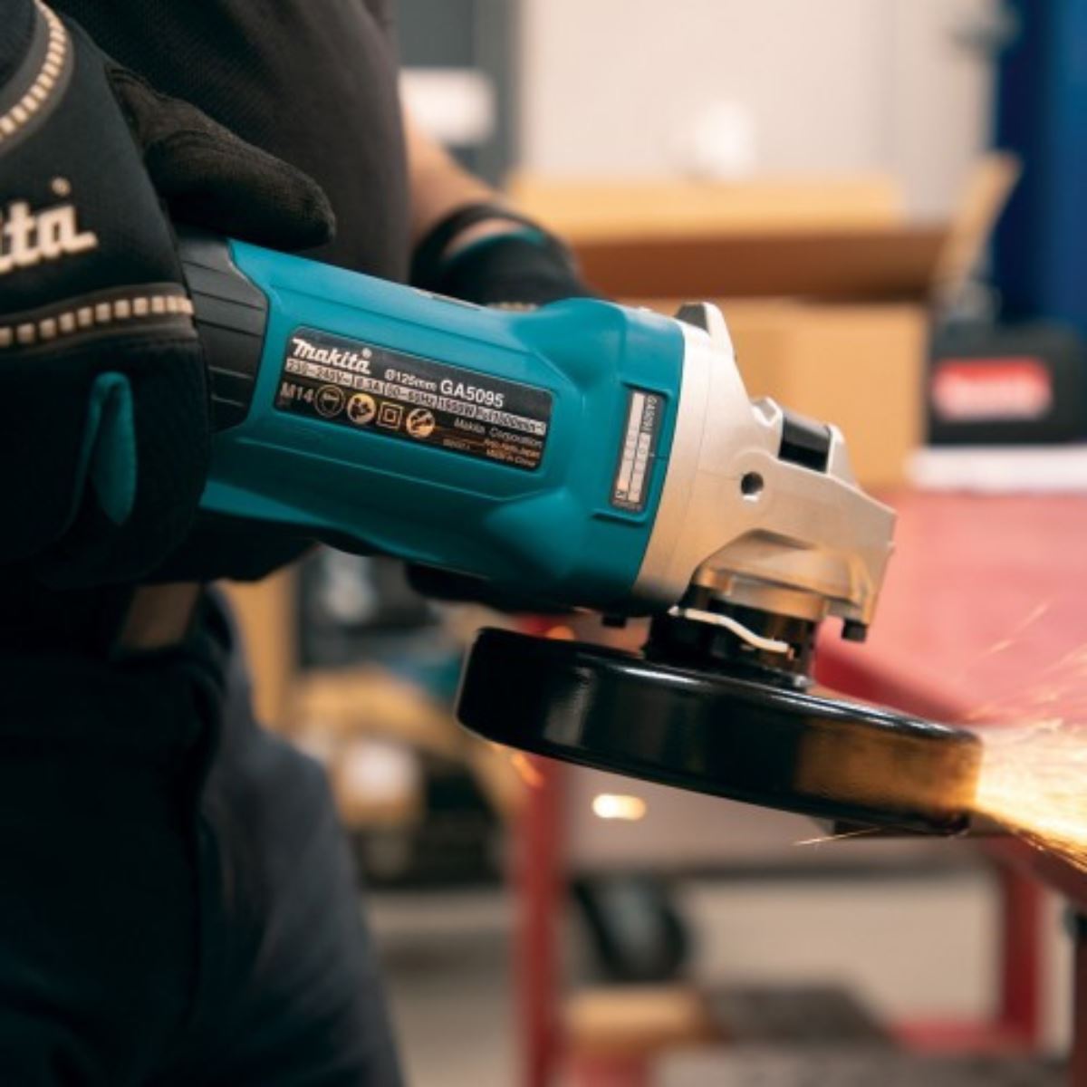 Makita GA5095X01/2 125mm Paddle Switch Angle Grinder 240V