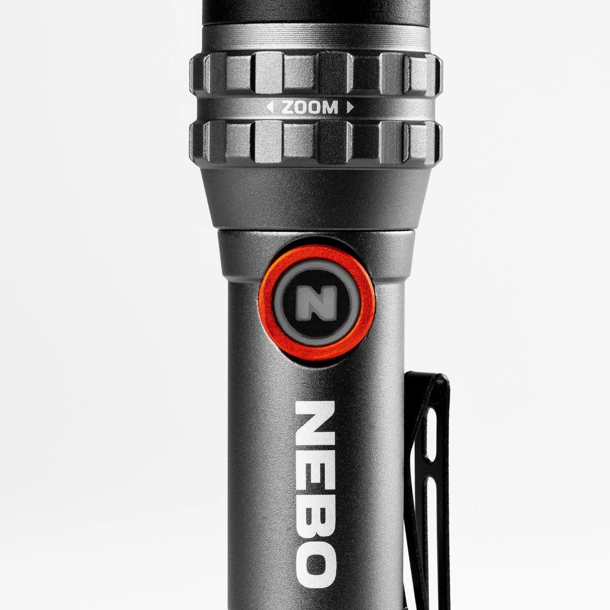 Nebo Davinci Flex Rechargeable LED Torch 450 Lumens NEB-FLT-1046-G