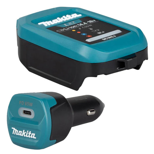 Makita ADP14 Car Cigarette Lighter Adapter 1916L7-8 with DC18SJ Battery Charger