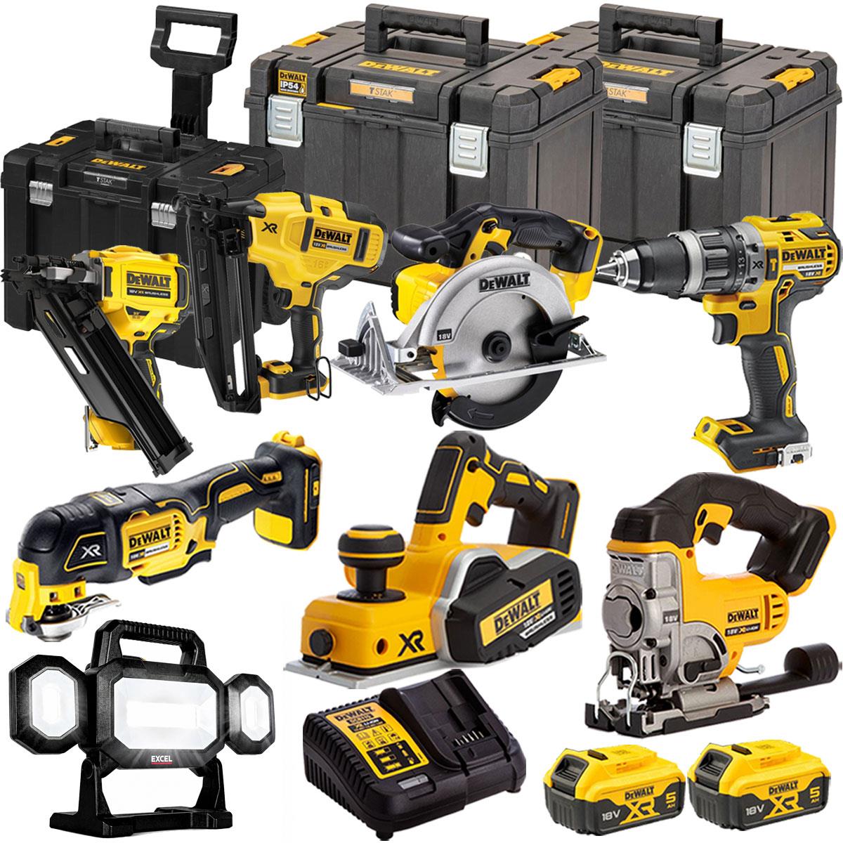 Dewalt DCK665P3T12 18V 8 Piece Power Tool Kit with 2 x 5.0Ah Batteries